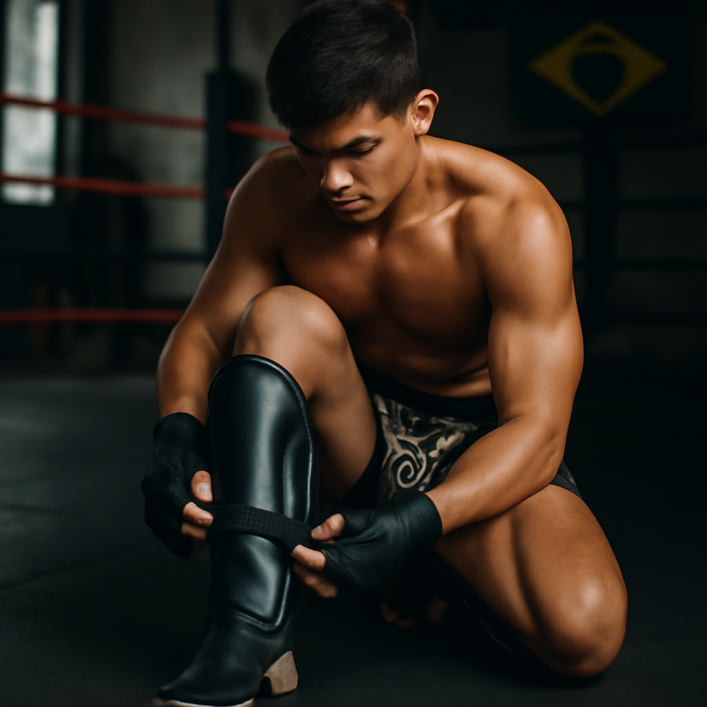 Caneleira de Muay Thai: o detalhe que decide se seu time chuta com confiança ou treina com medo